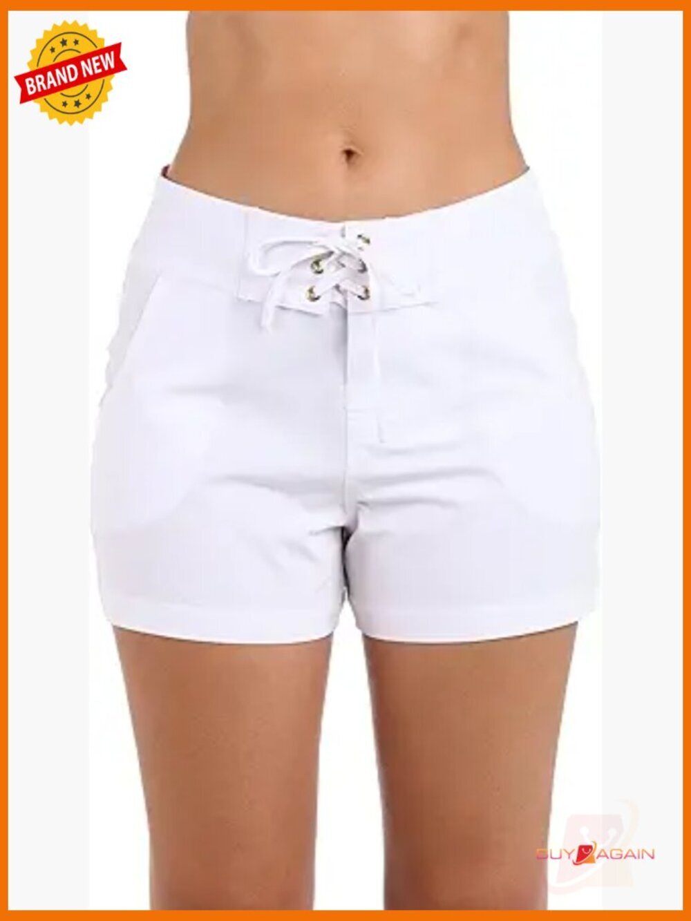 3" Inseam Board Shorts with Pockets, Mid Rise, UPF 30